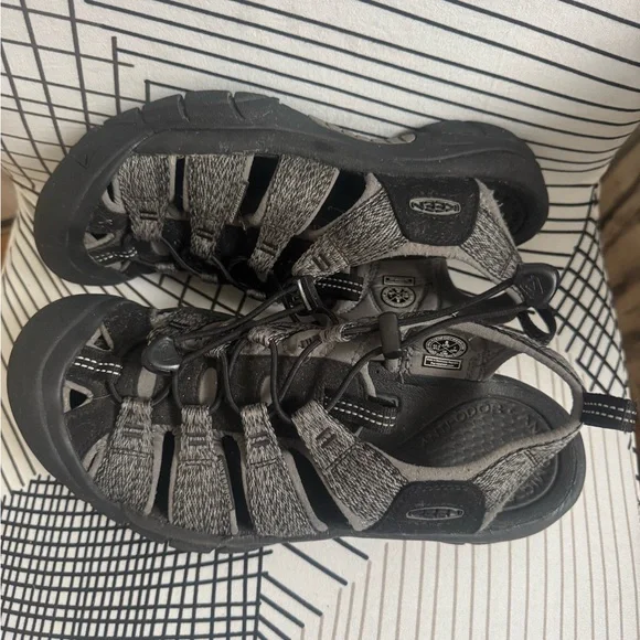 Keen Charcoal Woven Sandals Keen | Shoes | Keen Mens Uneek 3 Charcoal And Teal Woven  main image 3